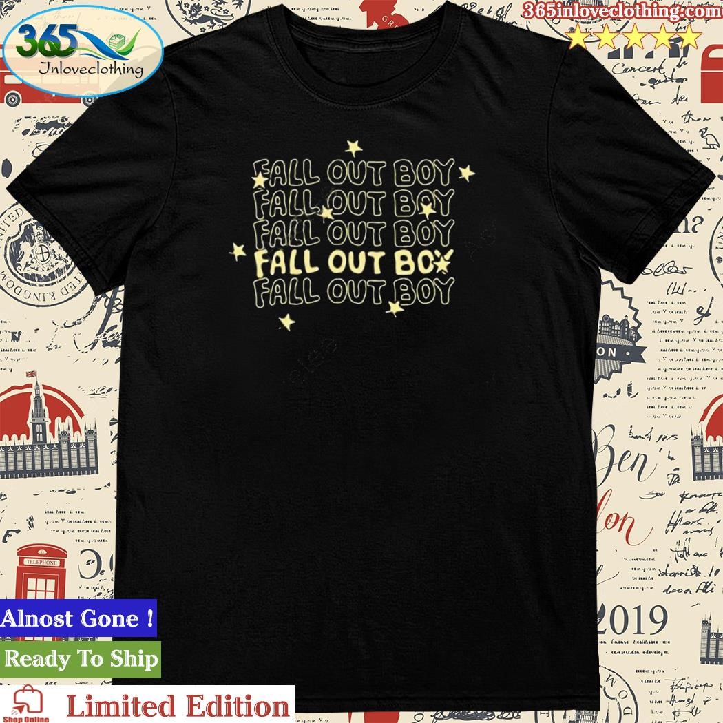 Official ray Fall Out Boy Repeat Logo T Shirt