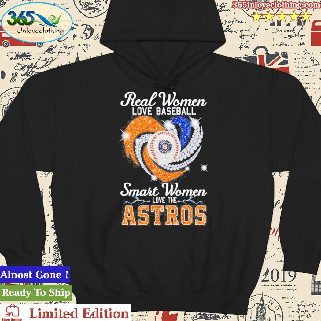 Real women love baseball smart women love the Houston Astros Diamond heart  2023 logo shirt, hoodie, sweater, long sleeve and tank top