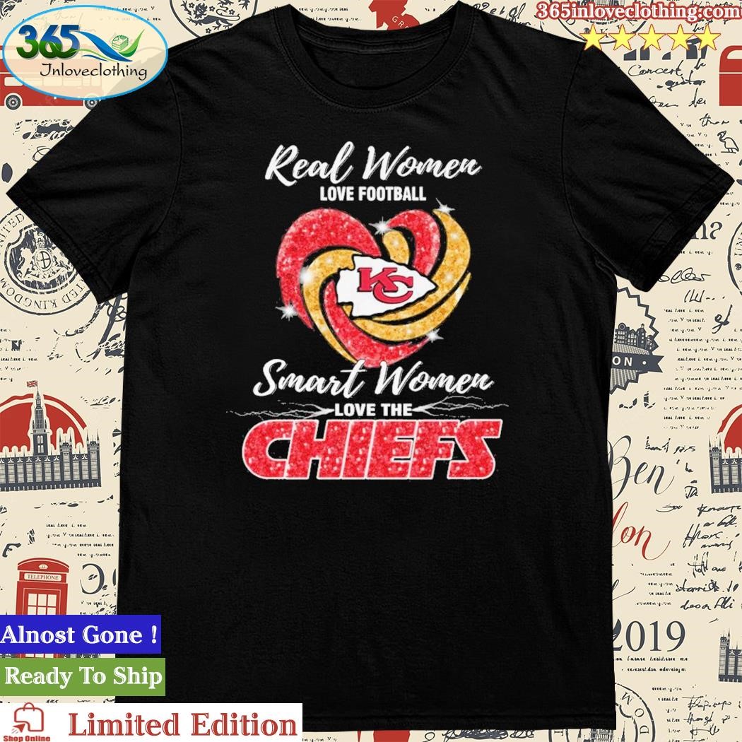 Official real Women Love Football Smart Women Love The Kansas City Chiefs 2023 Unisex T-Shirt
