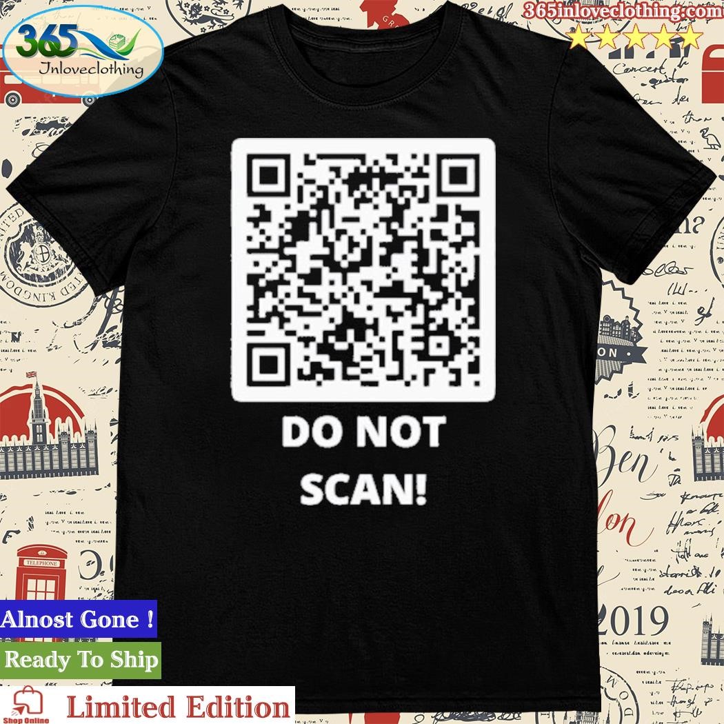 Funny Rick Roll Meme QR Code Do Not Scan Design Kids T-Shirt