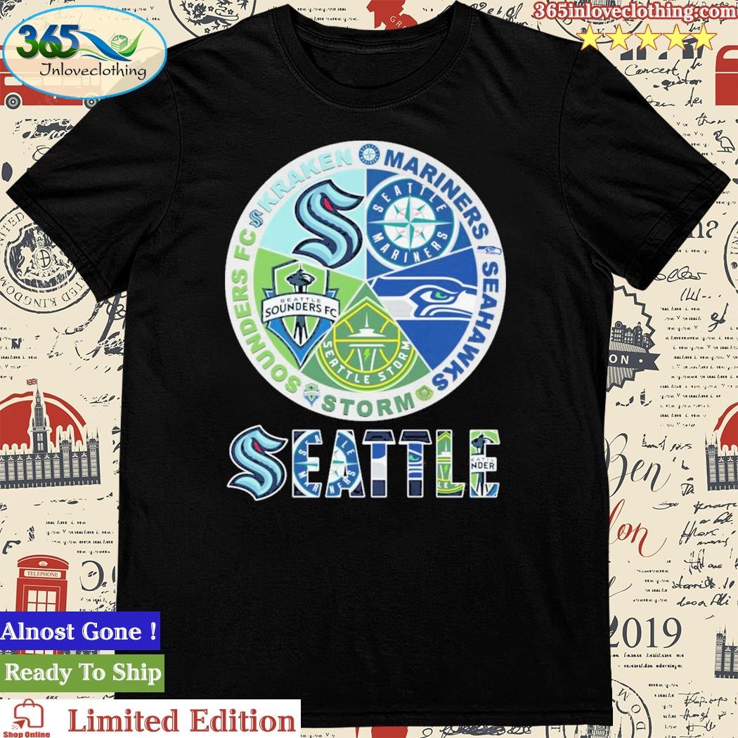 Seattle Seahawks Mariners logo mashup shirt, hoodie, longsleeve