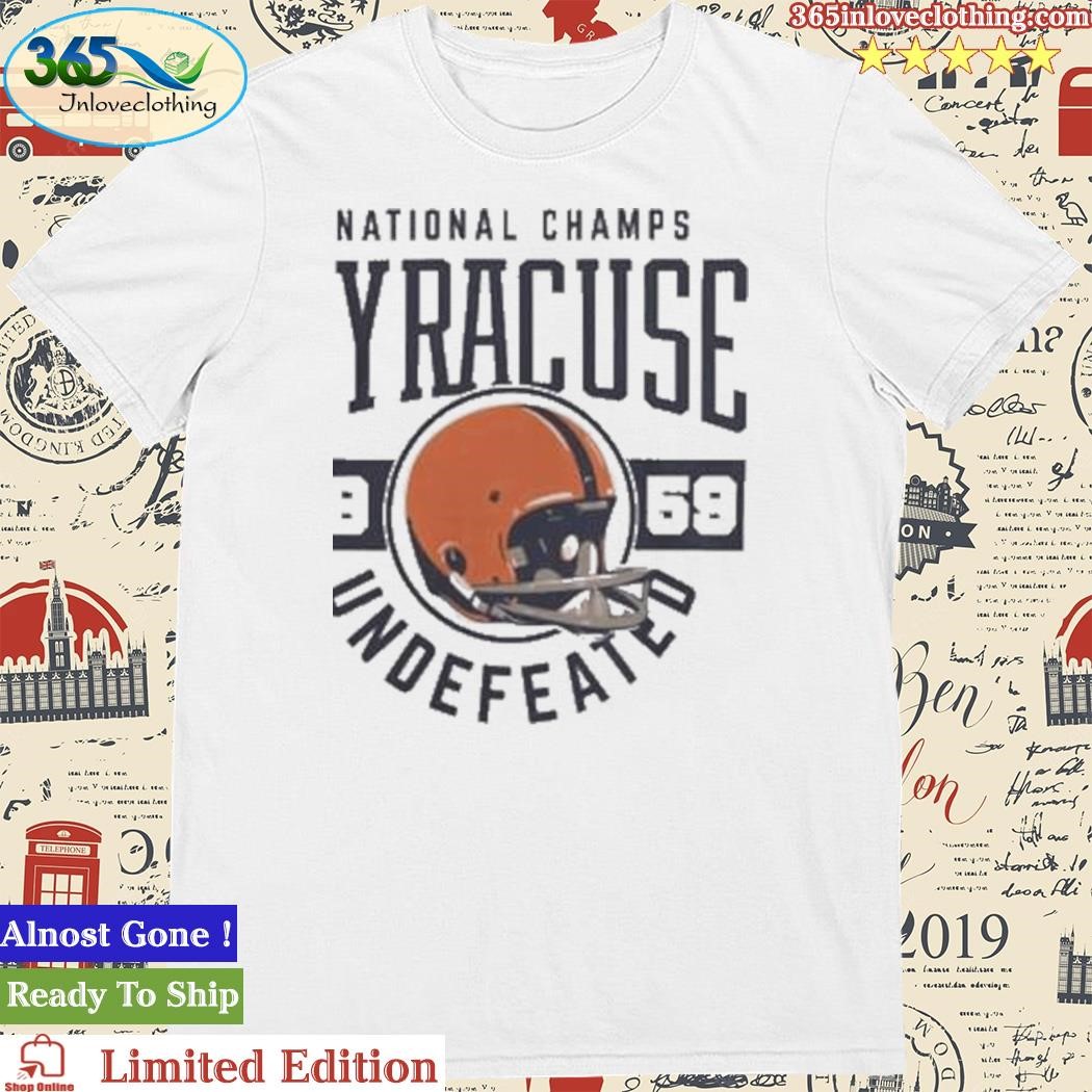 Official syracuse Football 1959 Undefeated National Champs Shirt