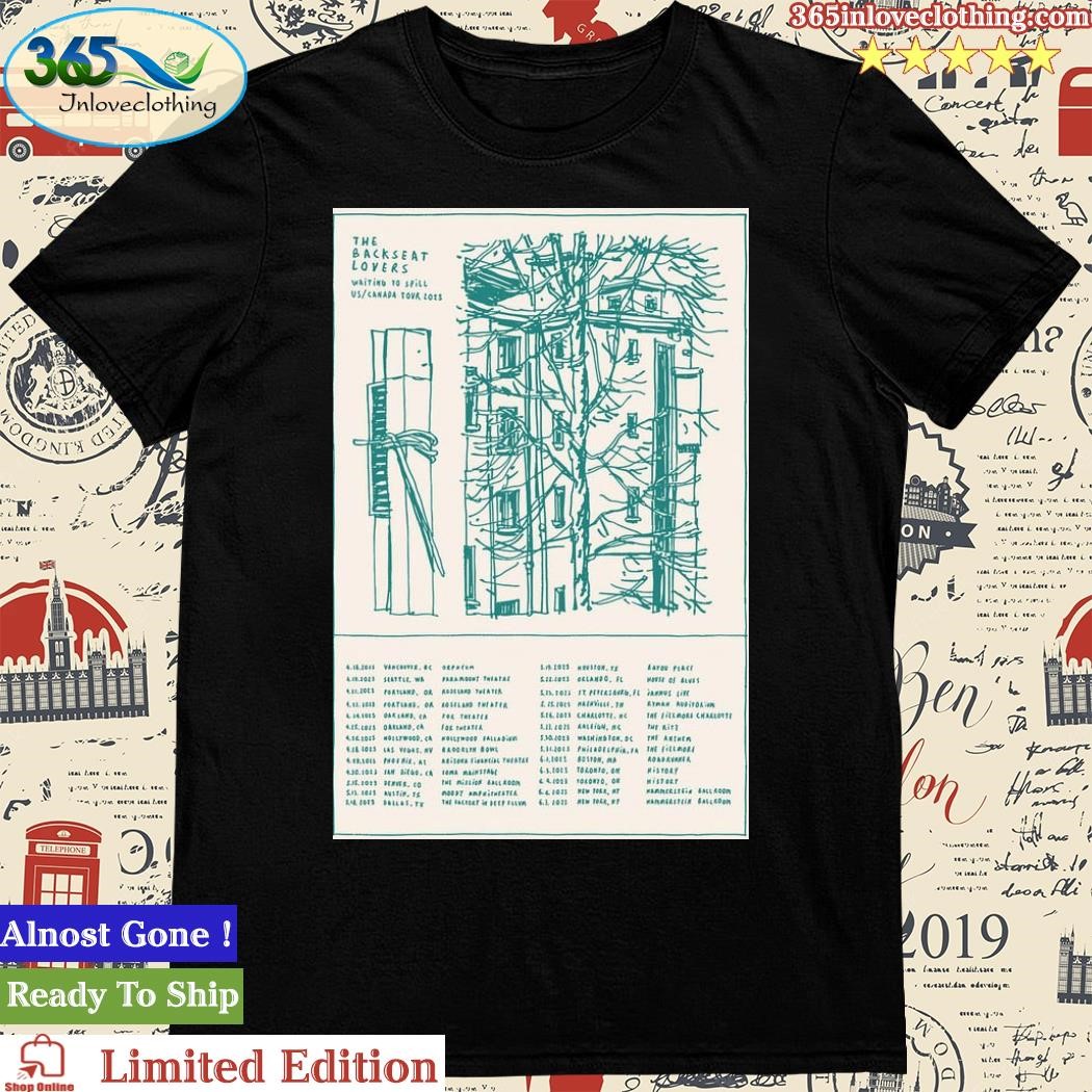 Official the Backseat Lovers Us Tour 2023 Poster Shirt