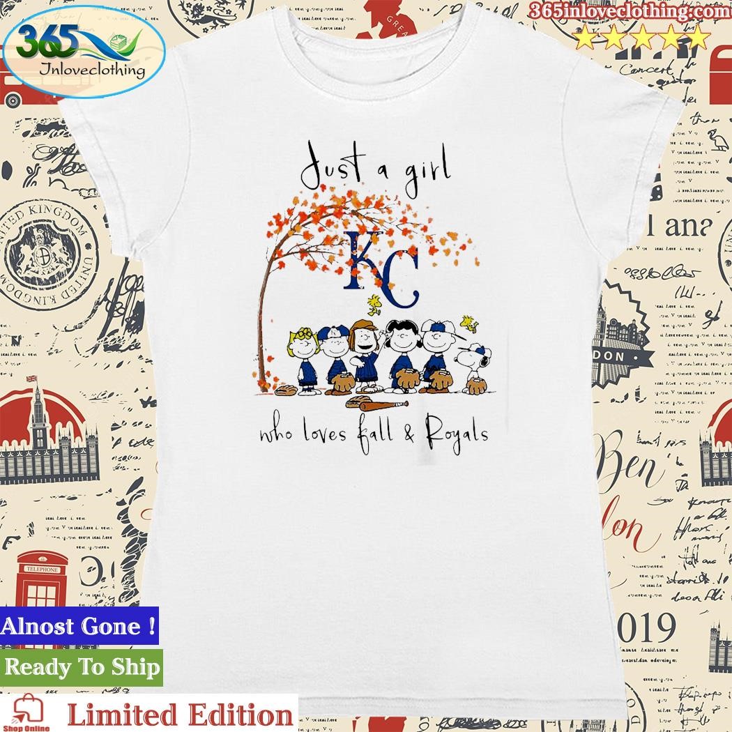 The Peanuts Just A Girl Who Loves Fall Kansas City Royals Shirt