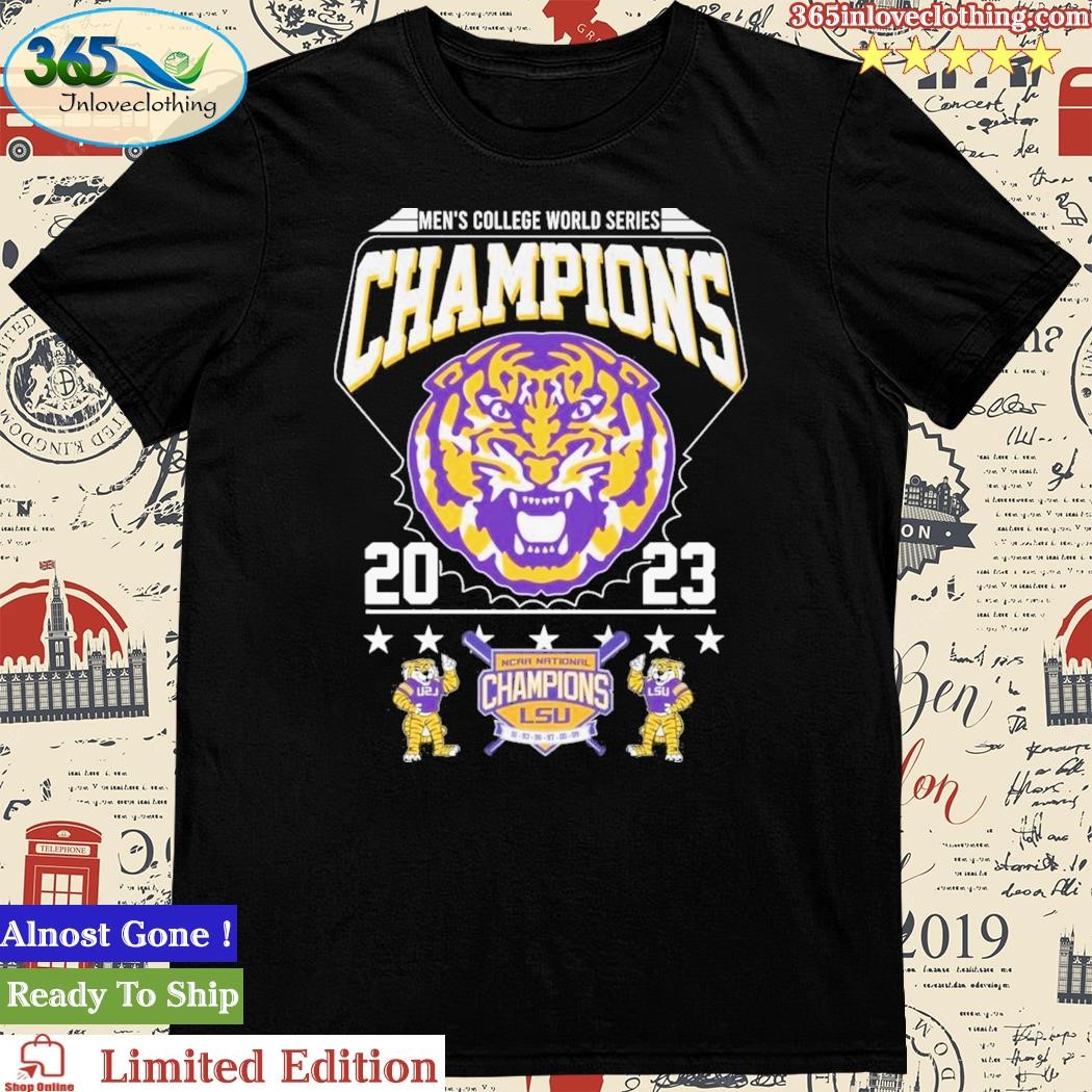 Official world Series Champions 2023 NCAA National Champions LSU Unisex T-Shirt