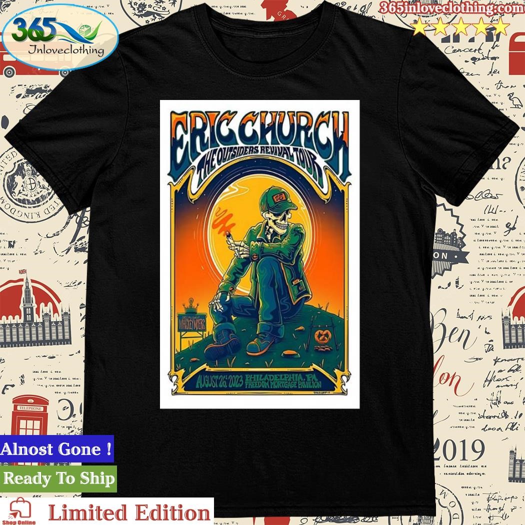 Eric Church Aug 26, 2023 Freedom Mortgage Pavilion Camden, NJ Poster Shirt