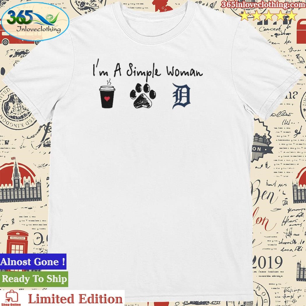 Detroit Tigers Dog Tee Shirt - Medium