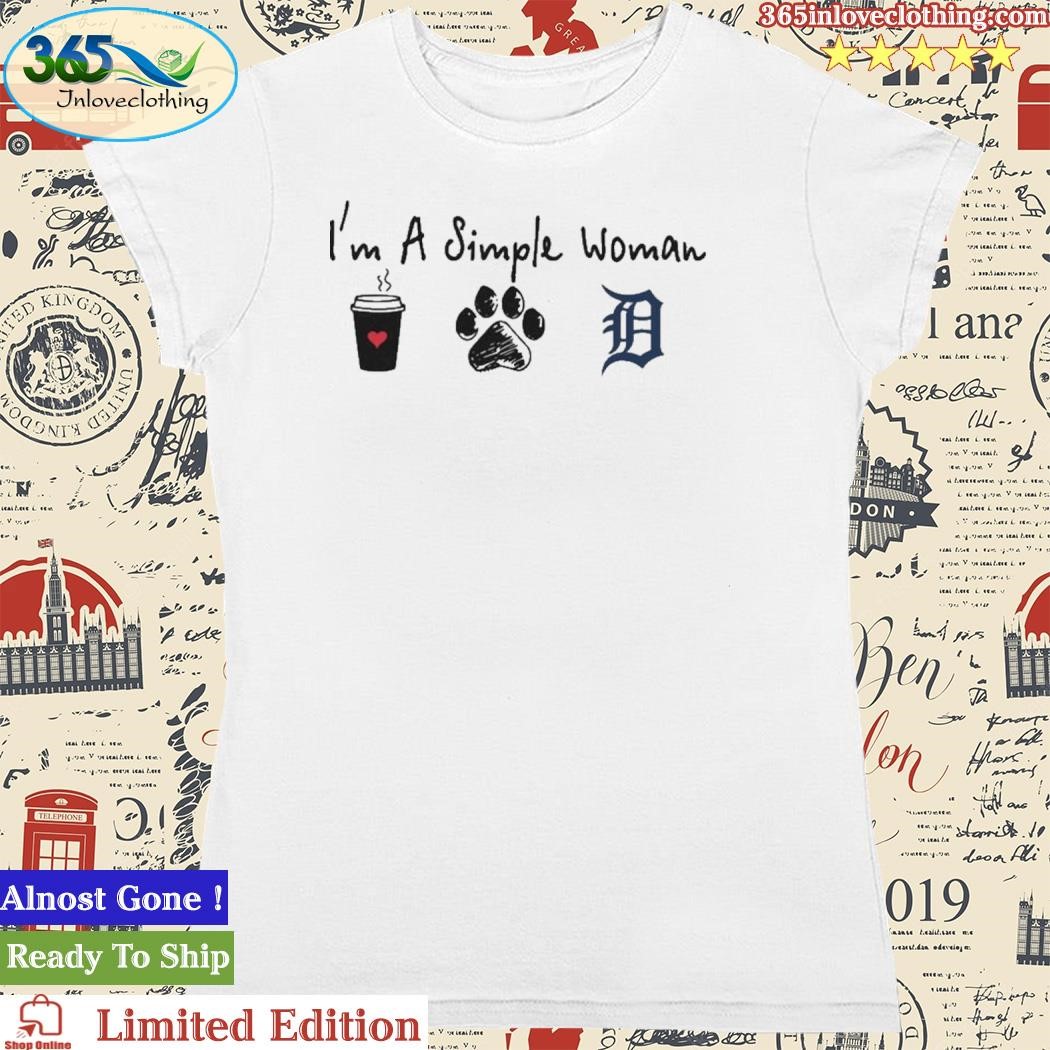 Detroit Tigers Dog Tee Shirt - Medium