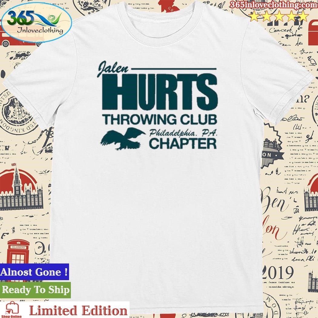 jalen hurts throwing club shirt