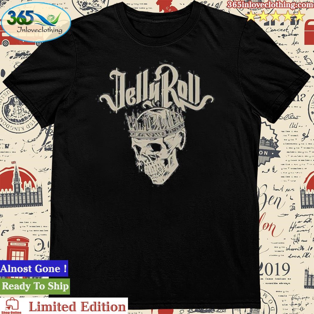 Jelly Roll Crown Skull T Shirt