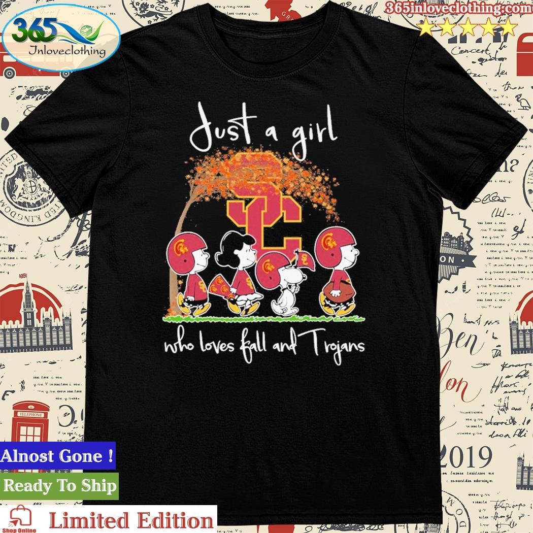 Just A Girl Who Loves Fall And Trojans Shirt