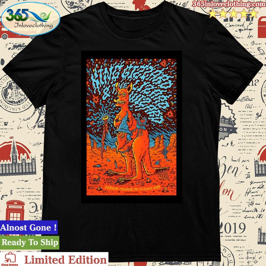 King Gizzard Aug 29 2023 Toulouse FR Event Poster Shirt