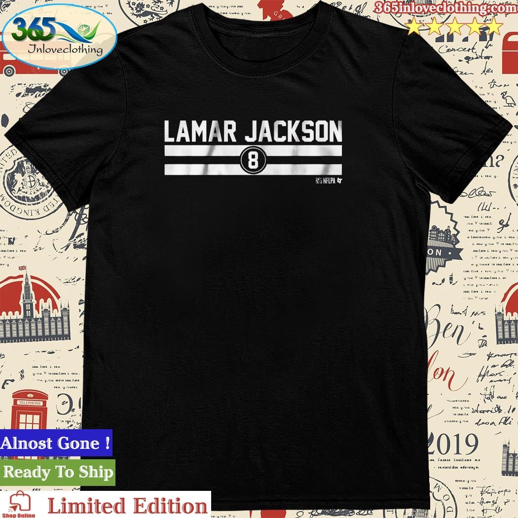 Lamar Jackson Name Number Stripe Shirt