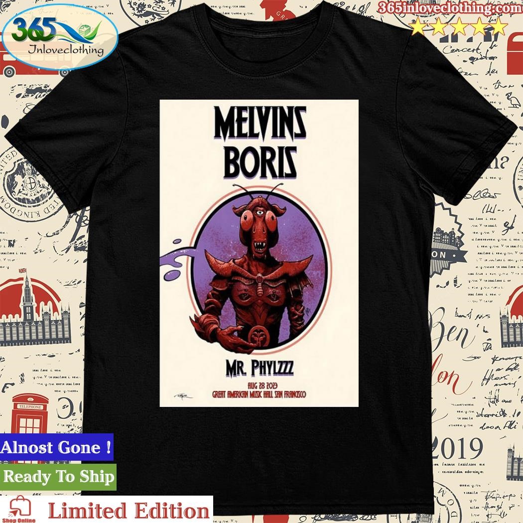 Melvins Tour 2023 in San Francisco, CA Aug 28, 2023 Poster Shirt