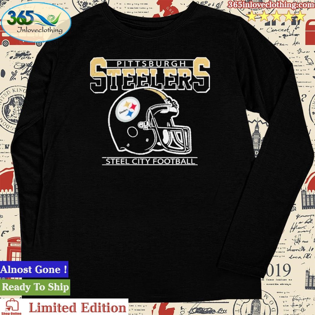 Official men's '47 Black Pittsburgh Steelers Gridiron Classics Time Lock  Franklin T-Shirt, hoodie, sweater, long sleeve and tank top