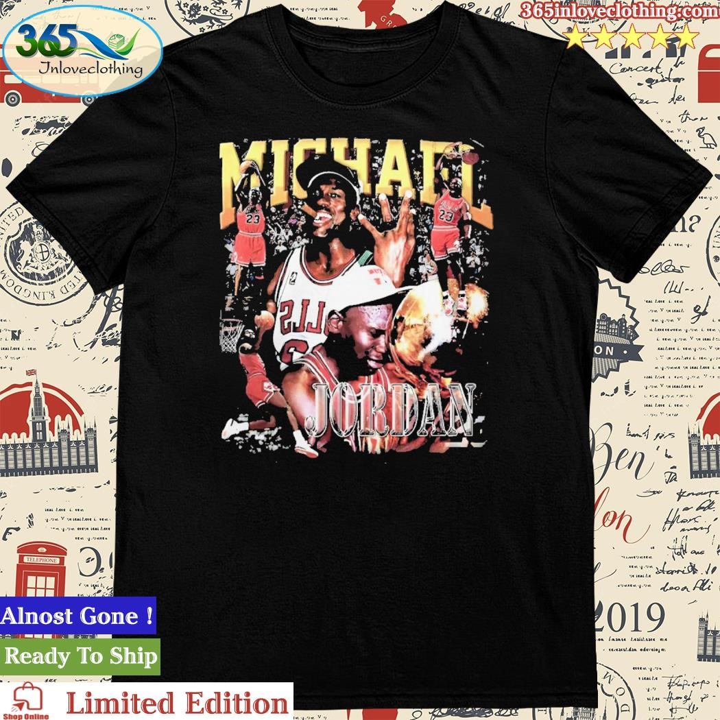 Merchandise Michael Jordan Vintage 90S Basketball Bootleg Style T Shirt