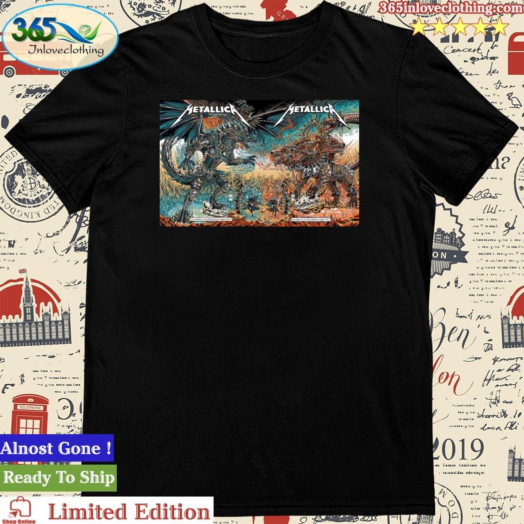 Metallica 25 & 27 August Event Los Angeles 2023 Poster Shirt