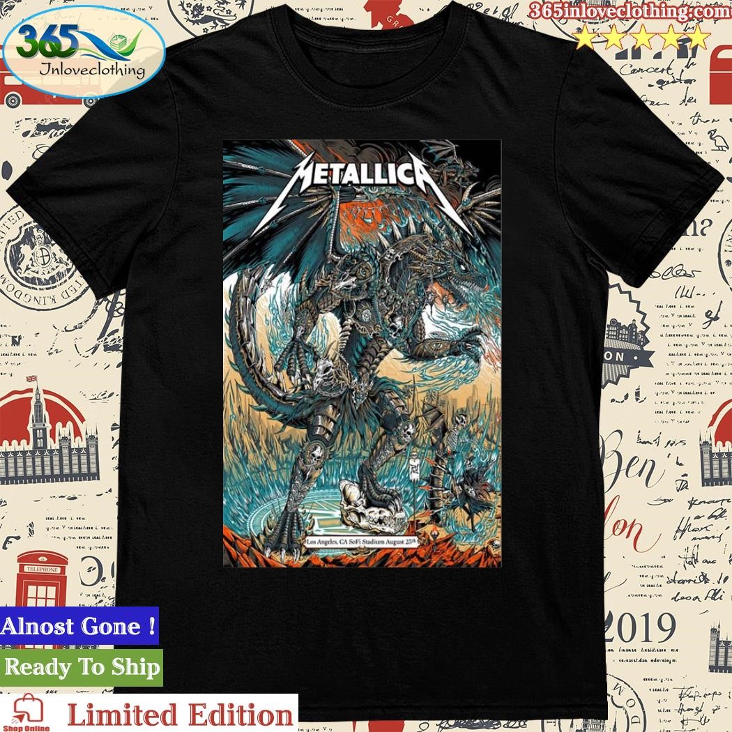 Metallica August 25, 2023 SoFi Stadium Los Angeles, CA Poster Shirt