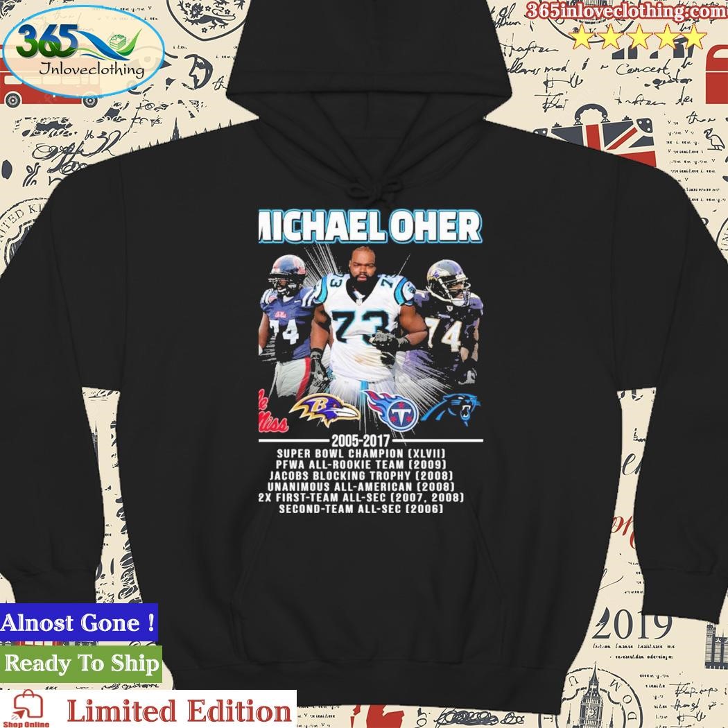 Michael Oher 2005-2017 From Homelessness To The Blind Side And Beyond Shirt,  hoodie, longsleeve, sweatshirt, v-neck tee