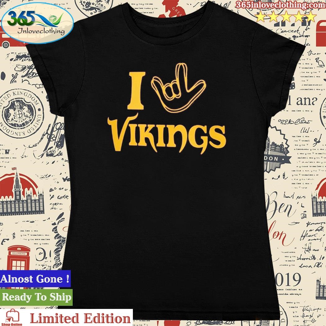 Minnesota Vikings The Nfl Asl Collection By Love Sign Tri Blend Shirt