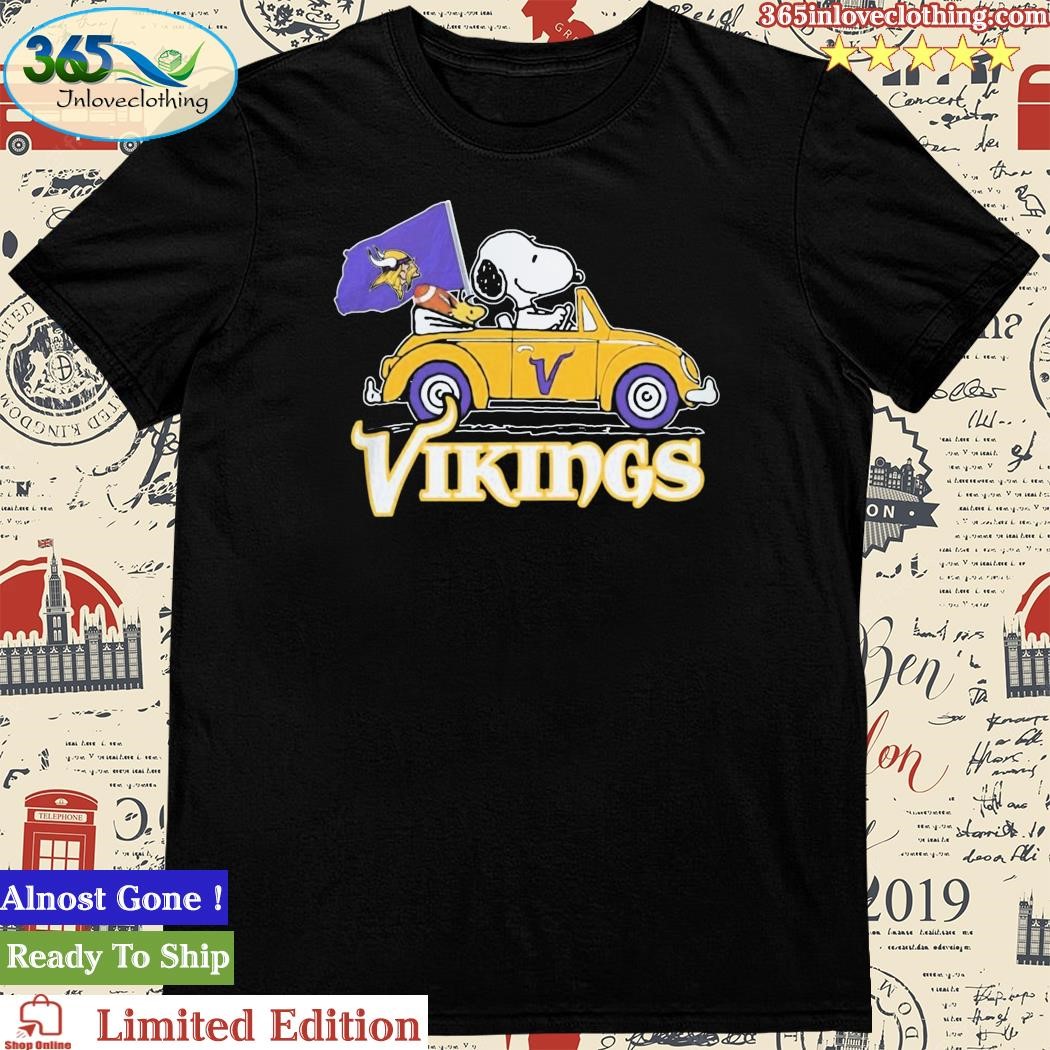 Minnesota Vikings Snoopy Cartoon Sports T-Shirt