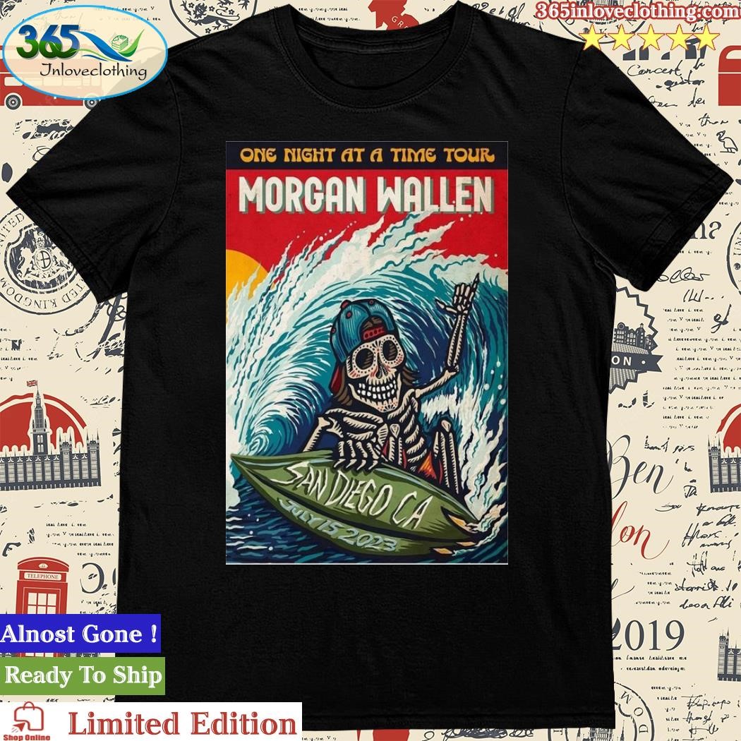 Morgan Wallen One Night At A Time Tour San Diego July 15, 2023 Poster Shirt