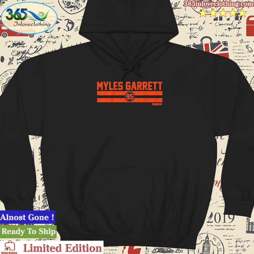 Myles Garrett Name And Number Stripe Shirt, hoodie, sweater, long