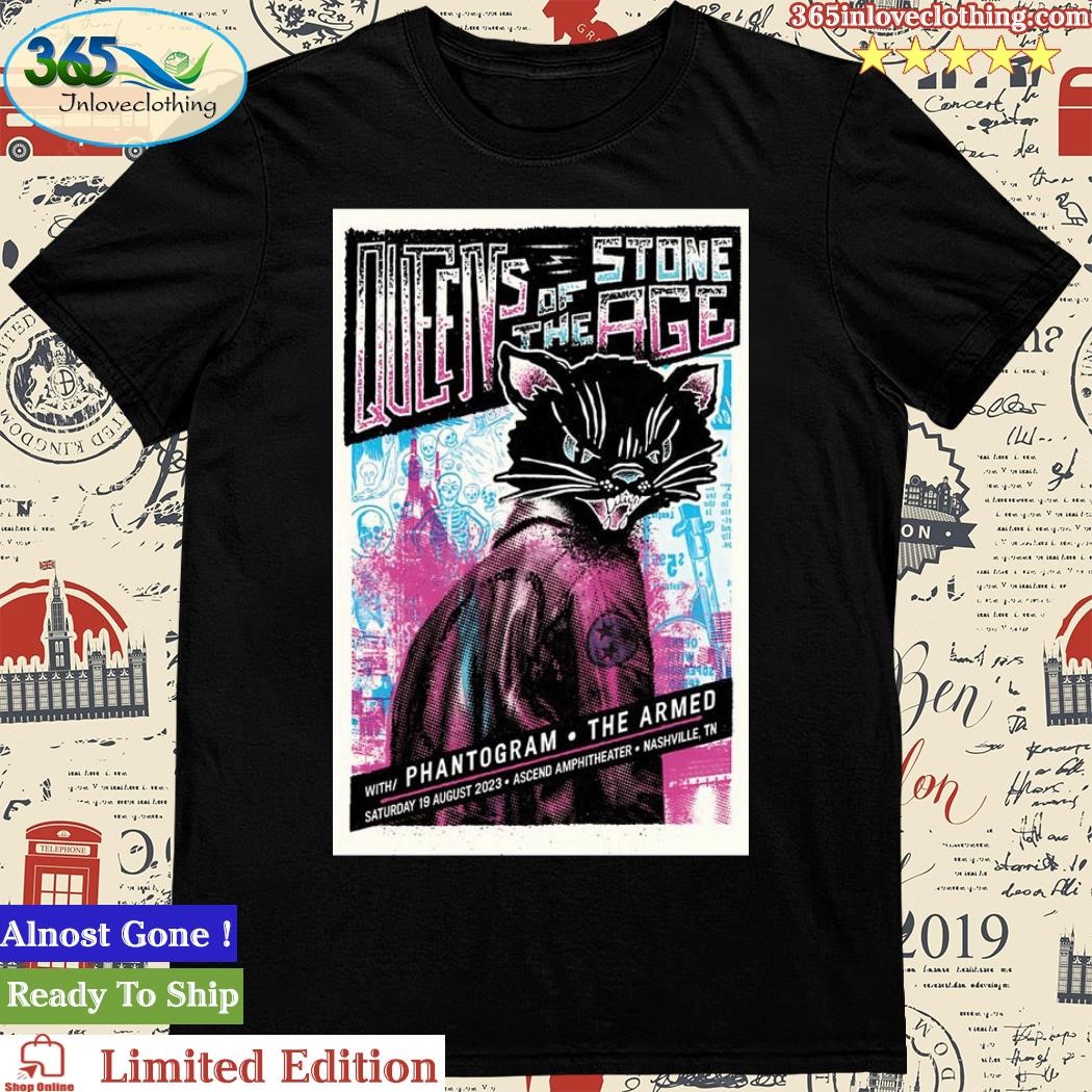 Nashville, TN Aug 19, 2023 Queens Of The Stone Age Tour Poster Shirt