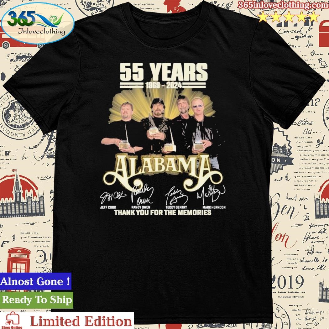 Official 55 Years 1968 – 2023 Alanama Thank You For The Memories T-Shirt