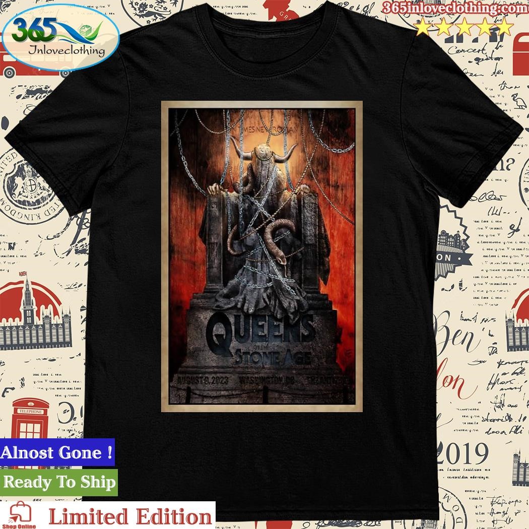 Official 8 9 23 Washington, DC Queens Of The Stone Age Poster Shirt