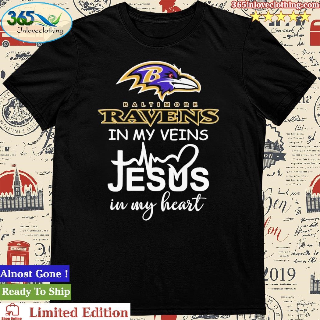 Official baltimore Ravens In My Veins Unisex T-Shirt