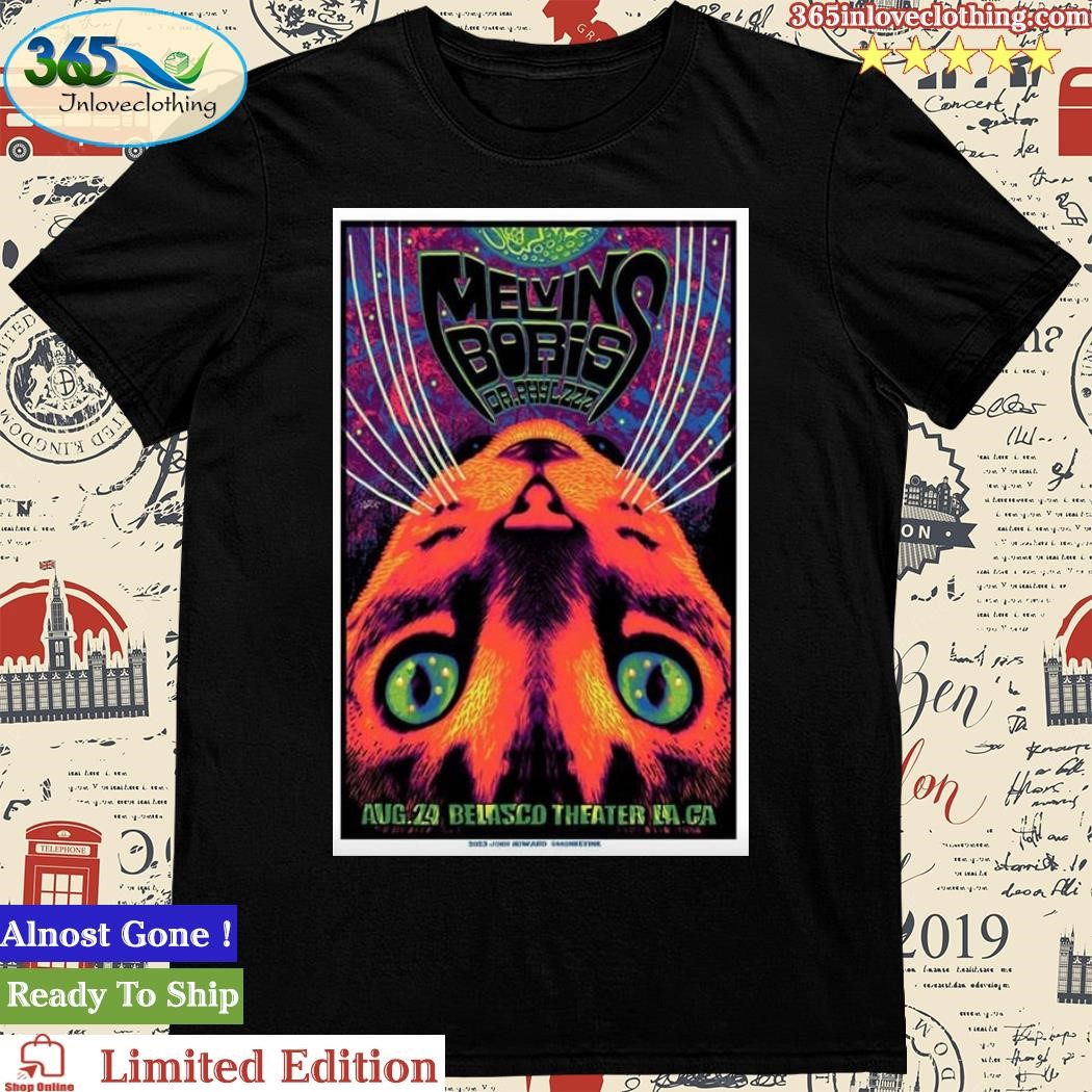Official boris And Melvins Announce 2023 US Co-Headlining Tour Poster Shirt