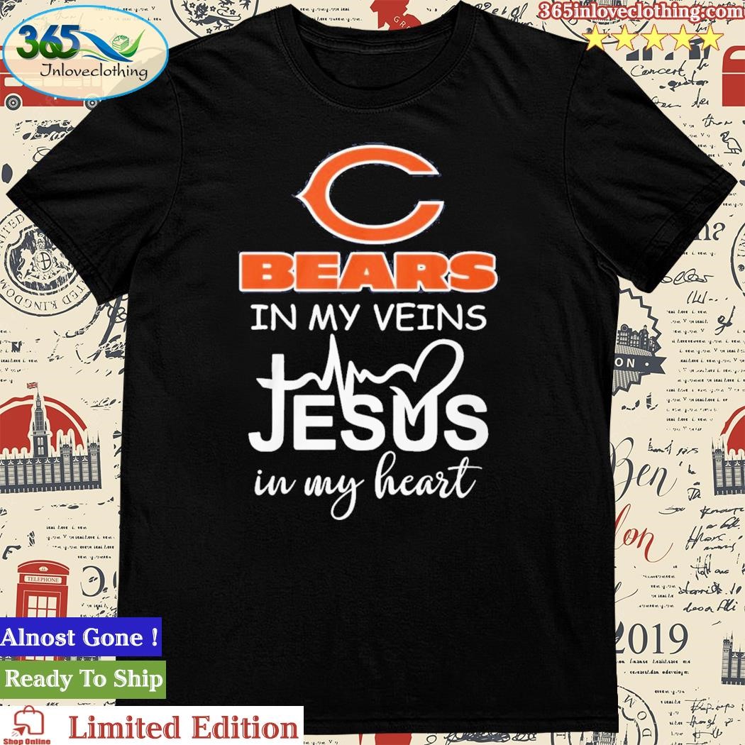 Official chicago Bears In My Veins Unisex T-Shirt