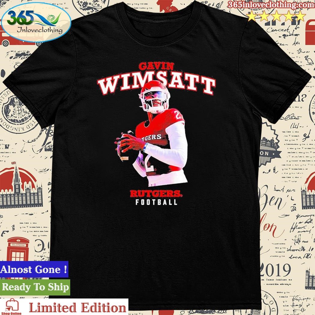 Official gavin Wimsatt Rutgers Scarlet Knights Football Shirt