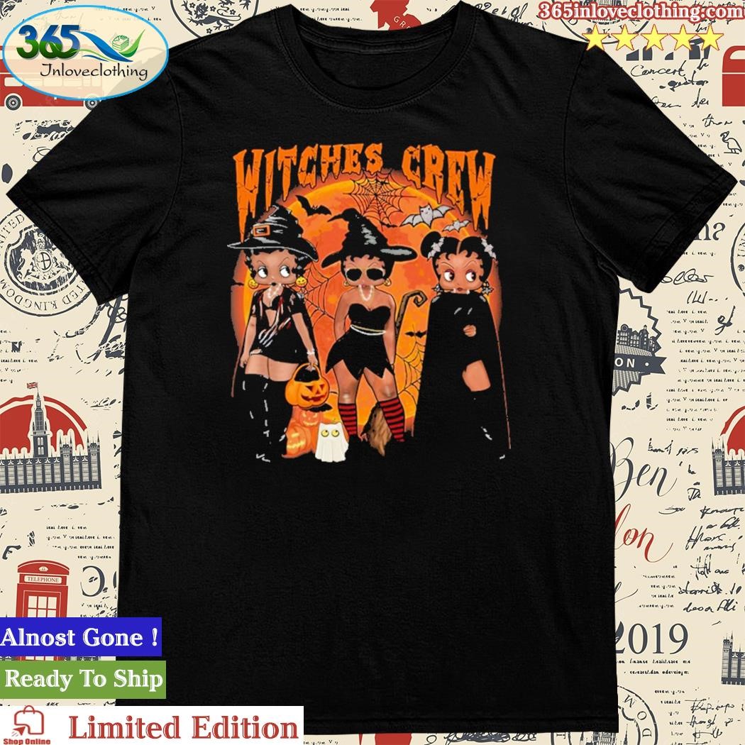Official halloween Betty Boop Witch Crew Tshirt