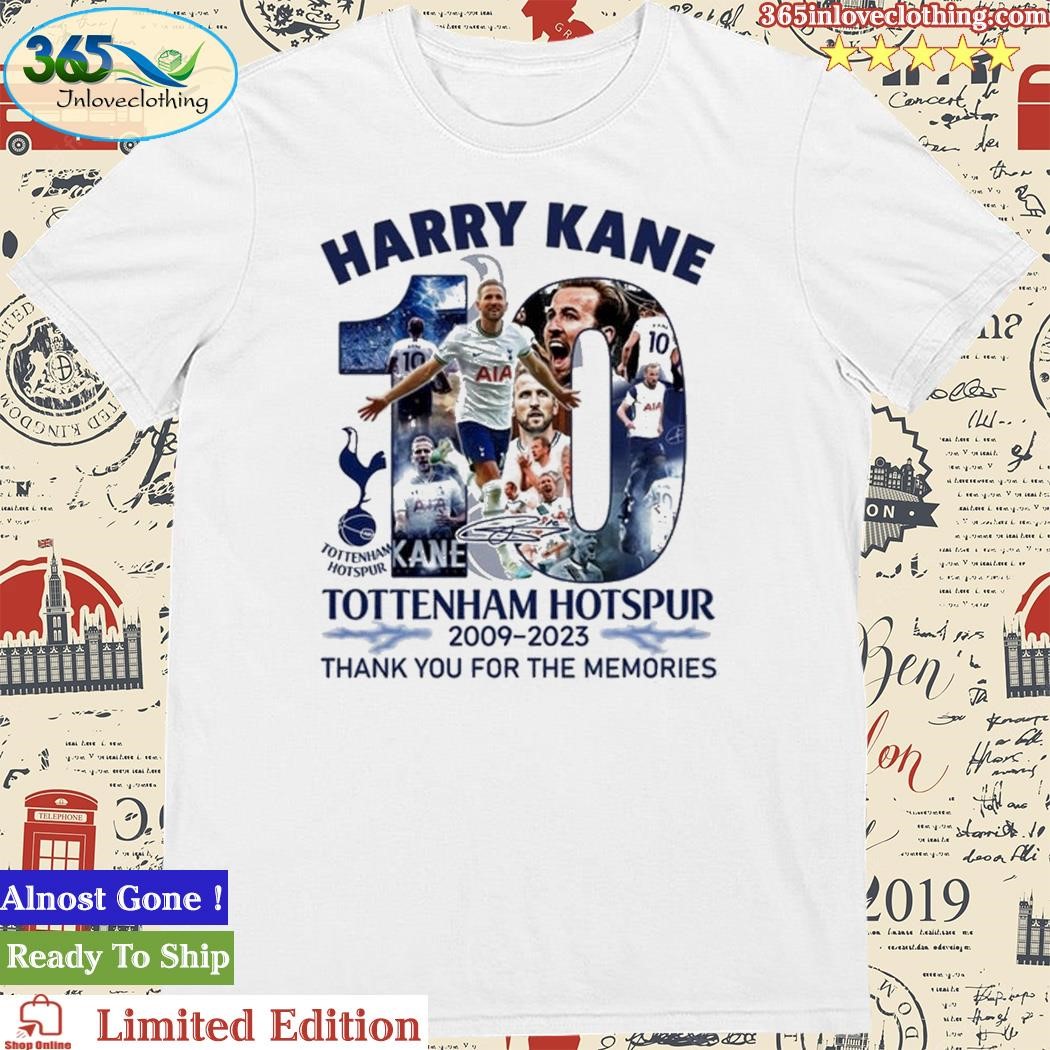 Official harry Kane Tottenham Hotspur 2009 – 2023 Thank You For The Memories T-Shirt
