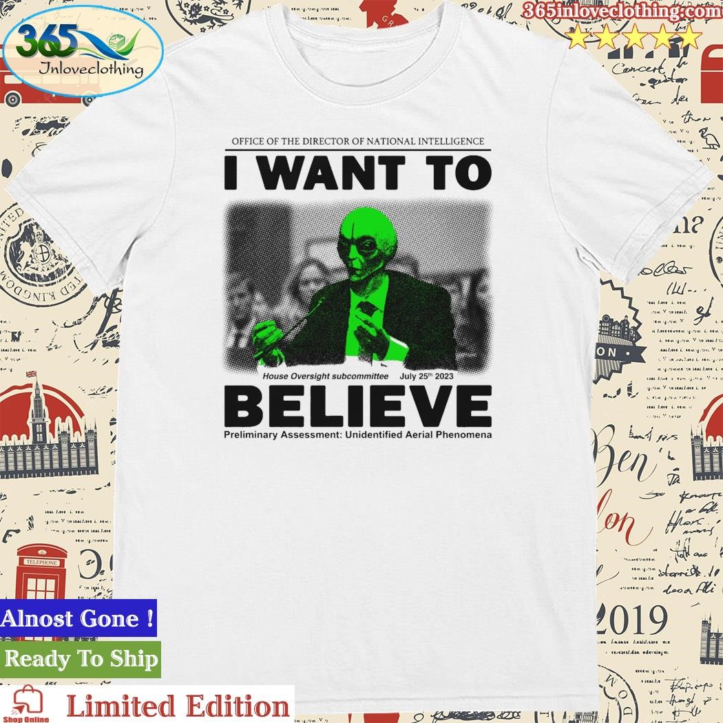 Official i Want To Believe Shirt