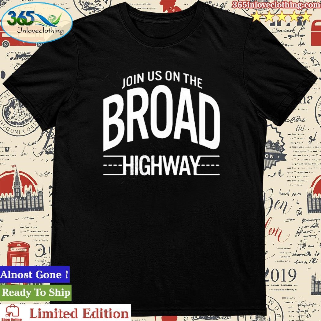 Official ironmaiden Nicko Mcbrain Join Us On The Broad Highway T Shirt