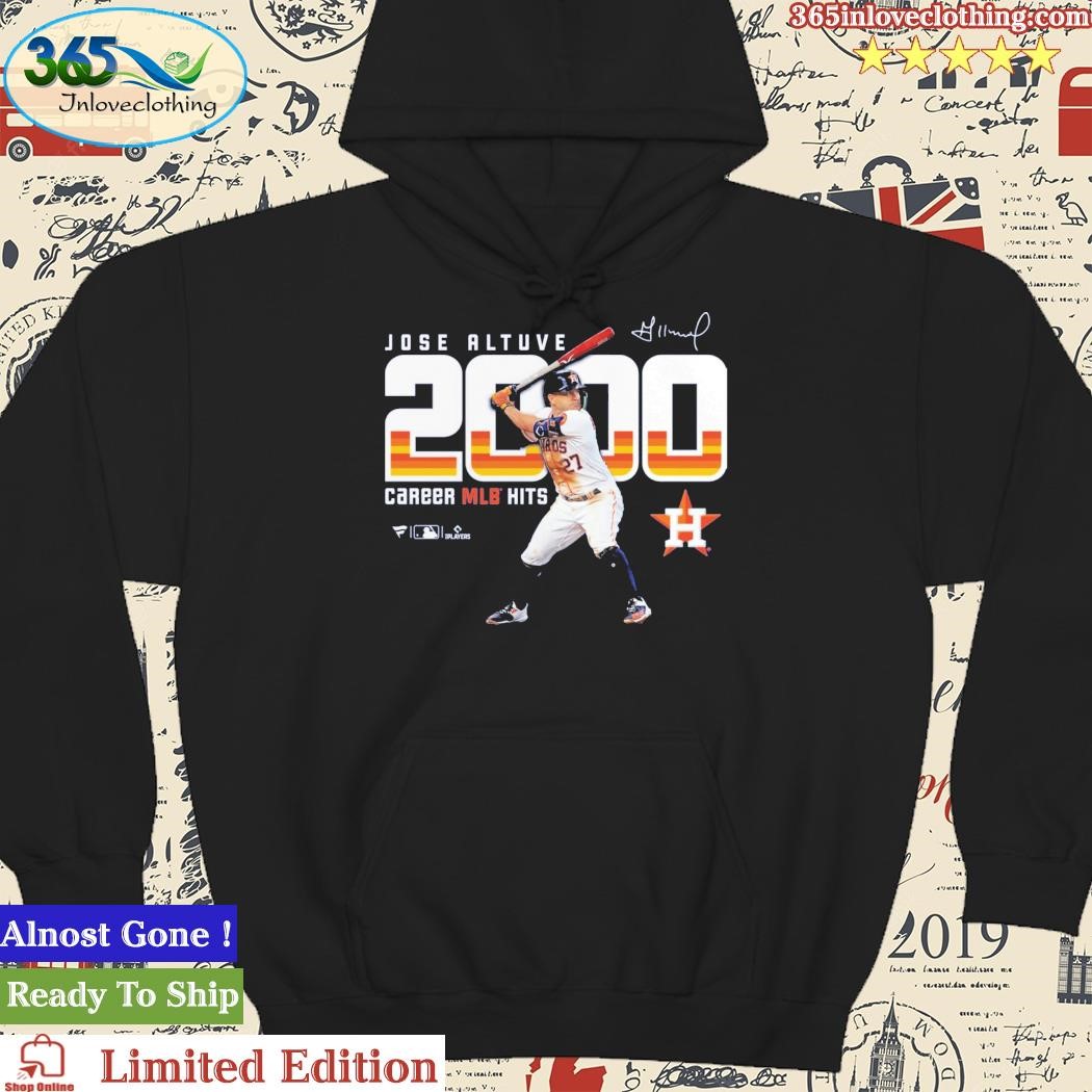 Jose Altuve Houston Astros Fanatics Branded 2000 Career Hits T-shirt