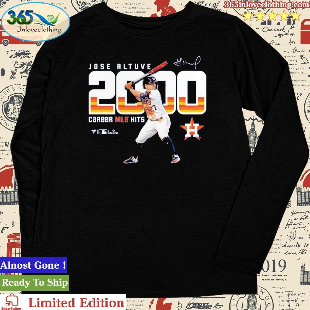 Official jose altuve 2000 hits houston T-shirt, hoodie, sweater