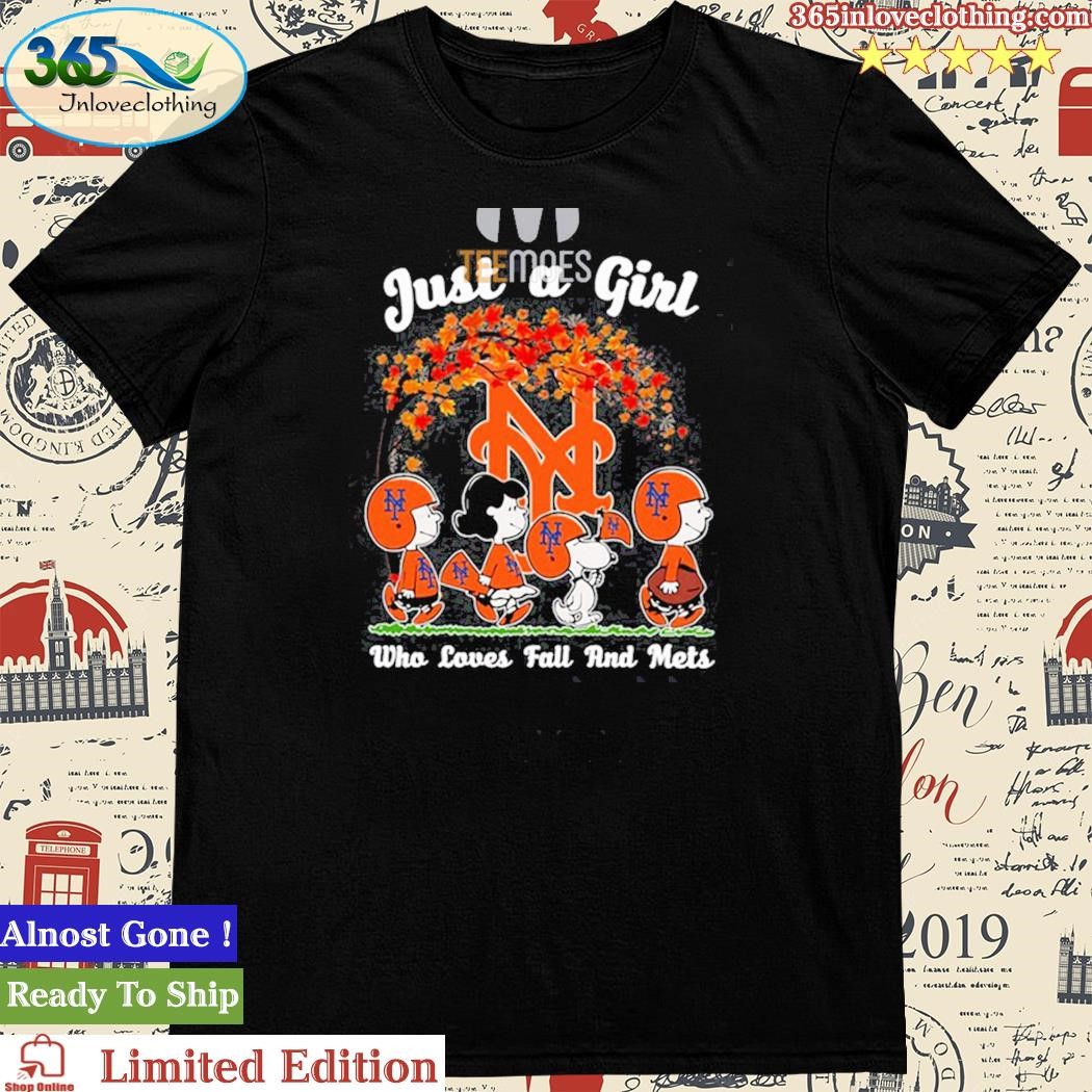Official just A Girl Who Love Fall And New York Mets Snoopy Tshirt