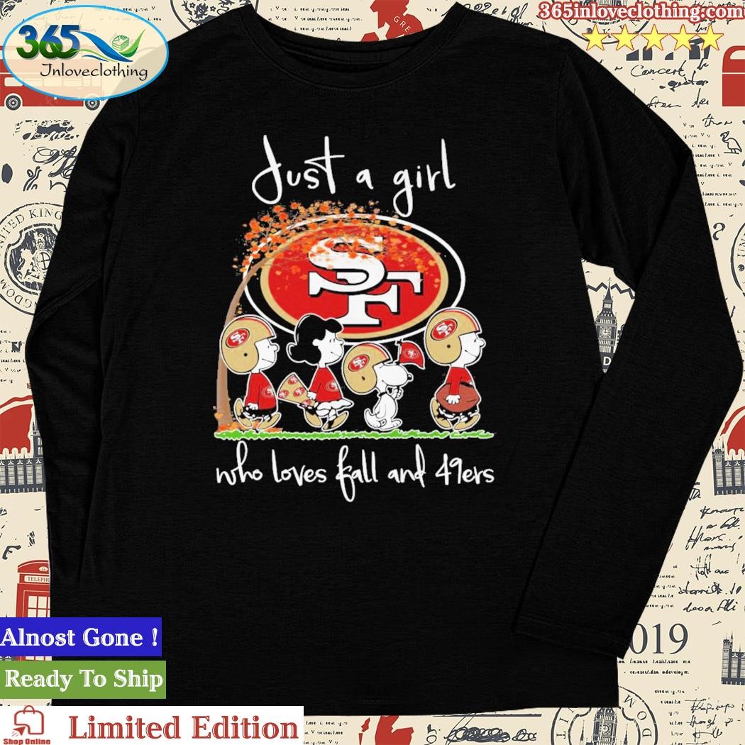 Just A Girt Who Love Fall And San Francisco 49ers Shirt - YesItCustom