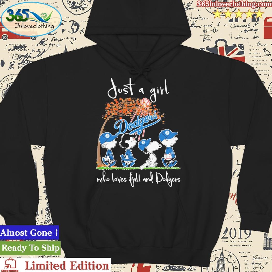 Official Just A Girl Who Loves Fall And Dodgers Shirt, hoodie