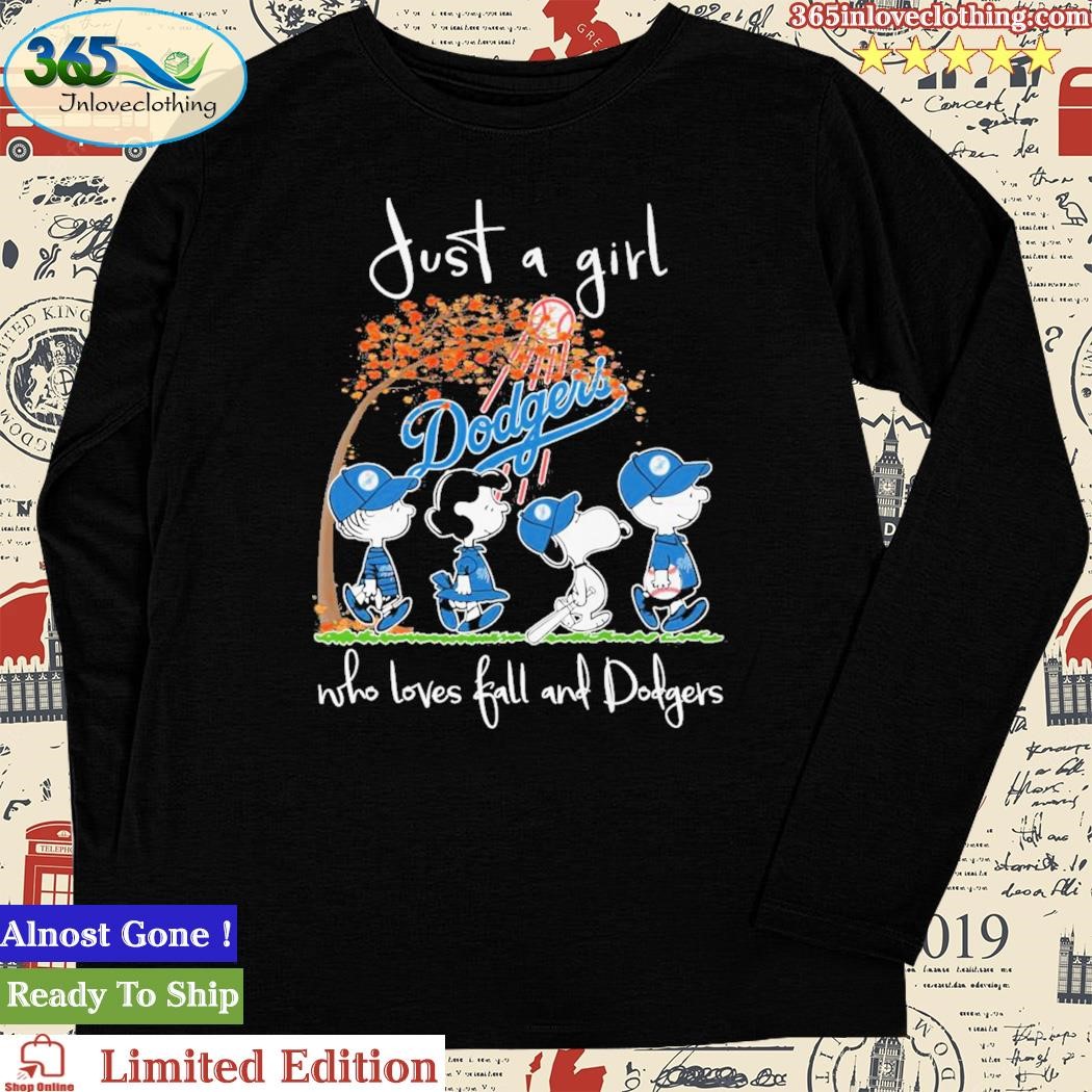 Official Just A Girl Who Loves Fall And Dodgers Shirt, hoodie