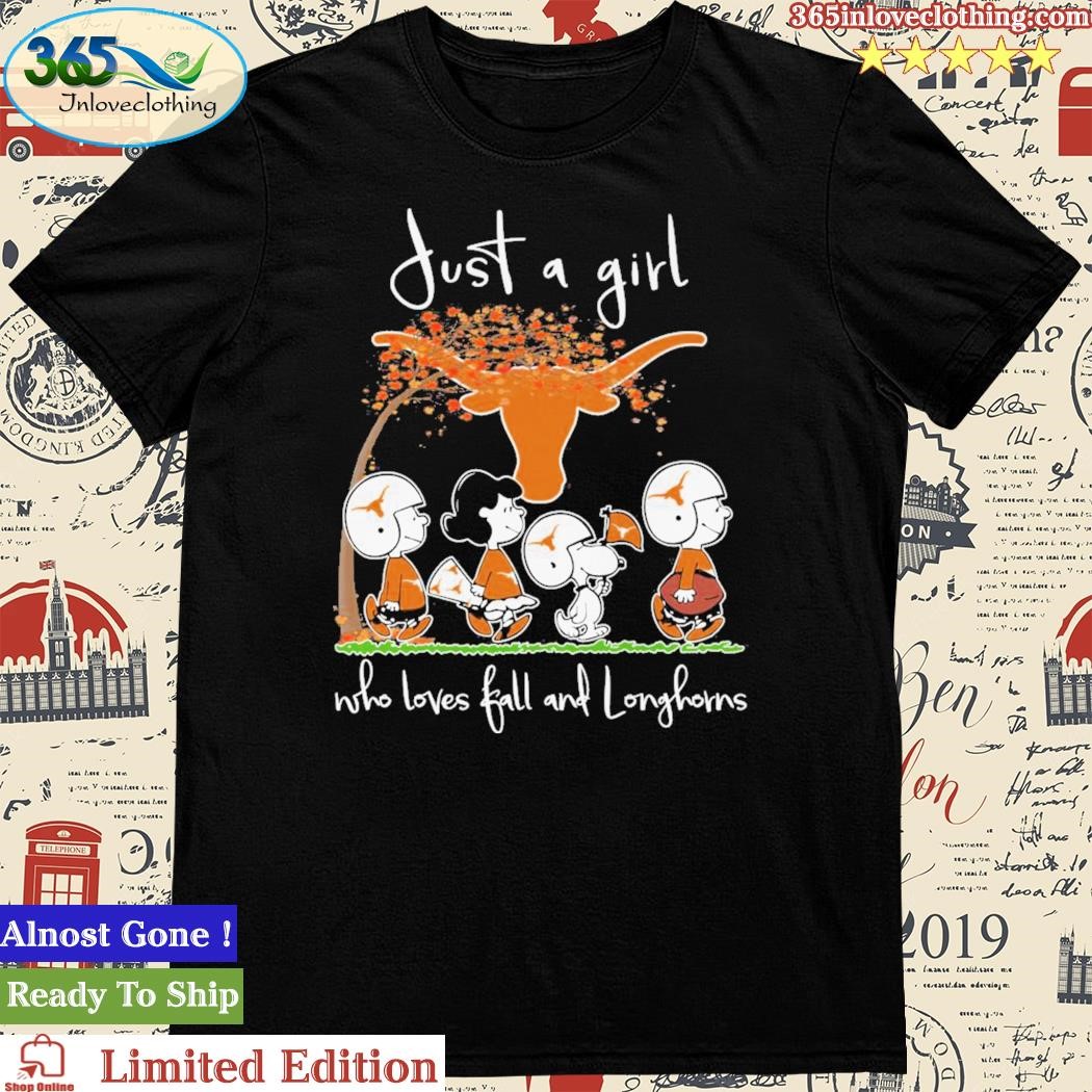 Official just A Girl Who Loves Fall And Longhorns T Shirt