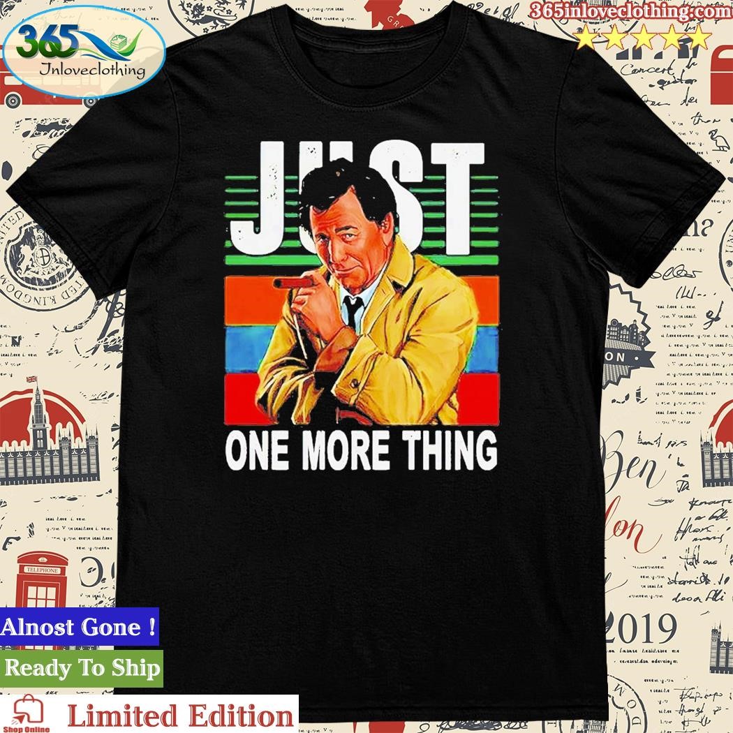Official just One More Thing Vintage Shirt