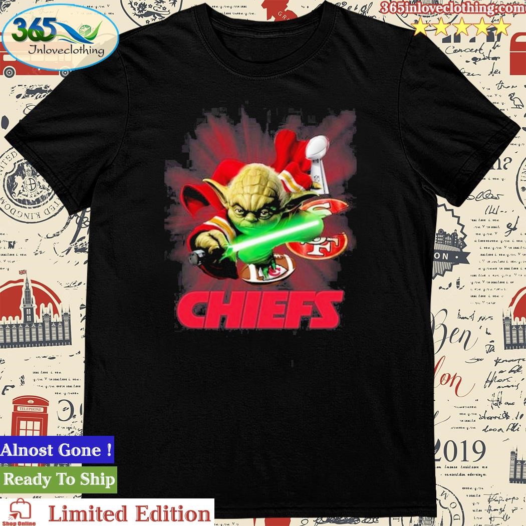 Official kansas City Chiefs Baby Yoda T-Shirt