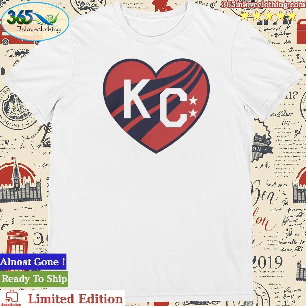 Official kansas City Current KC Heart Crest T Shirt