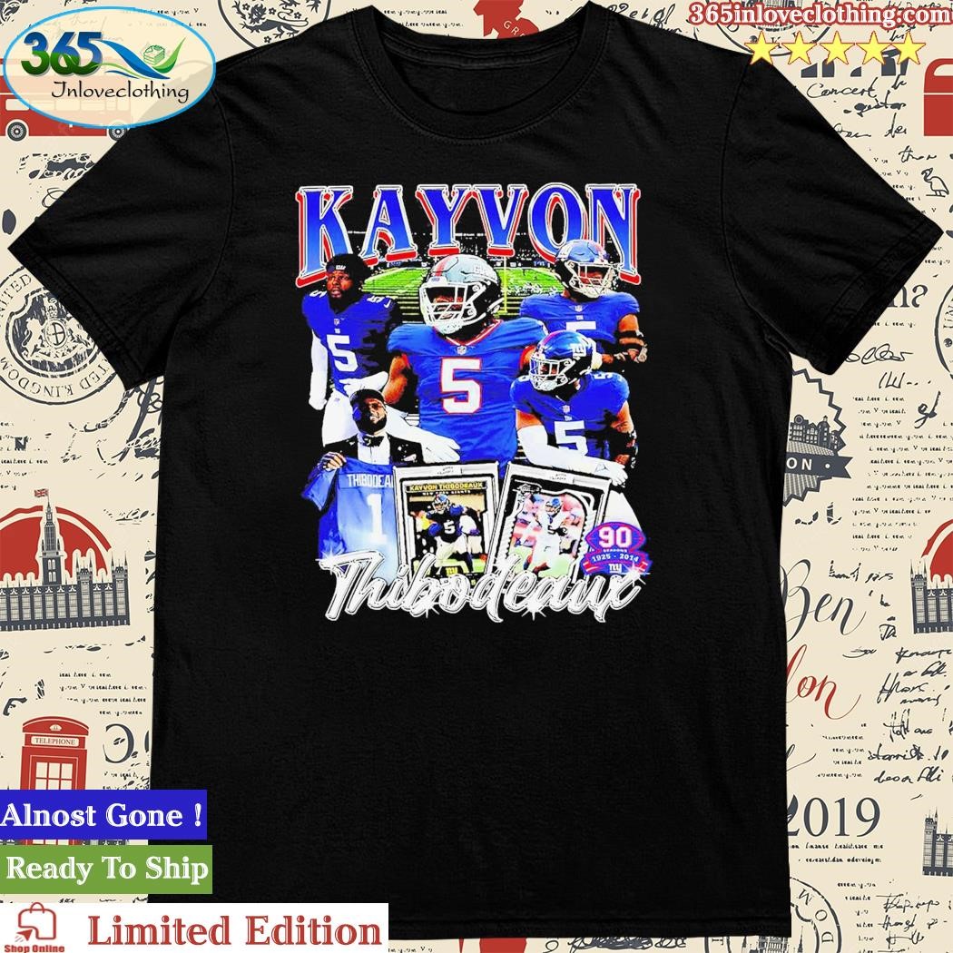 Official new York Giants Kayvon Thibodeaux 90 Seasons 1925-2014 T-shirts,  hoodie, tank top, sweater and long sleeve t-shirt