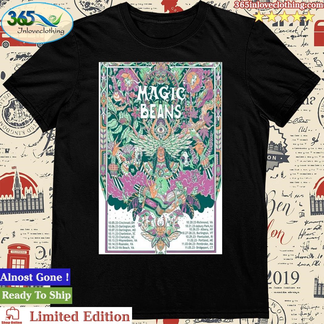 Official magic Beans Band October & November Tour 2023 Poster Shirt